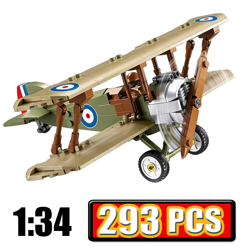 Kids Toys Uk - Military WW1 UK F. 1 Biplane
