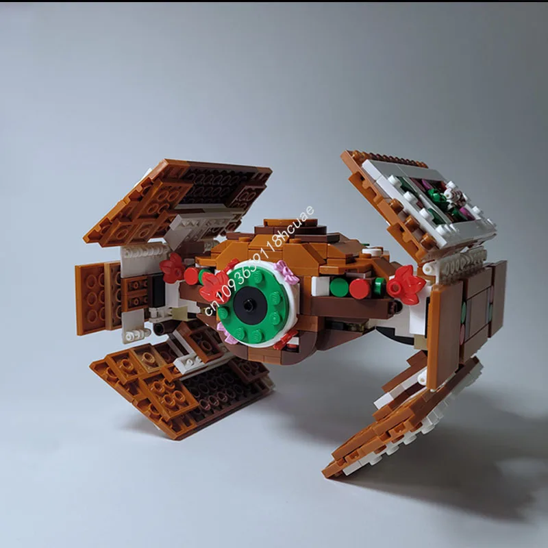 Kid Toys Ads - New 500pcs Gingerbread TIE/ad Advanced Starfighter