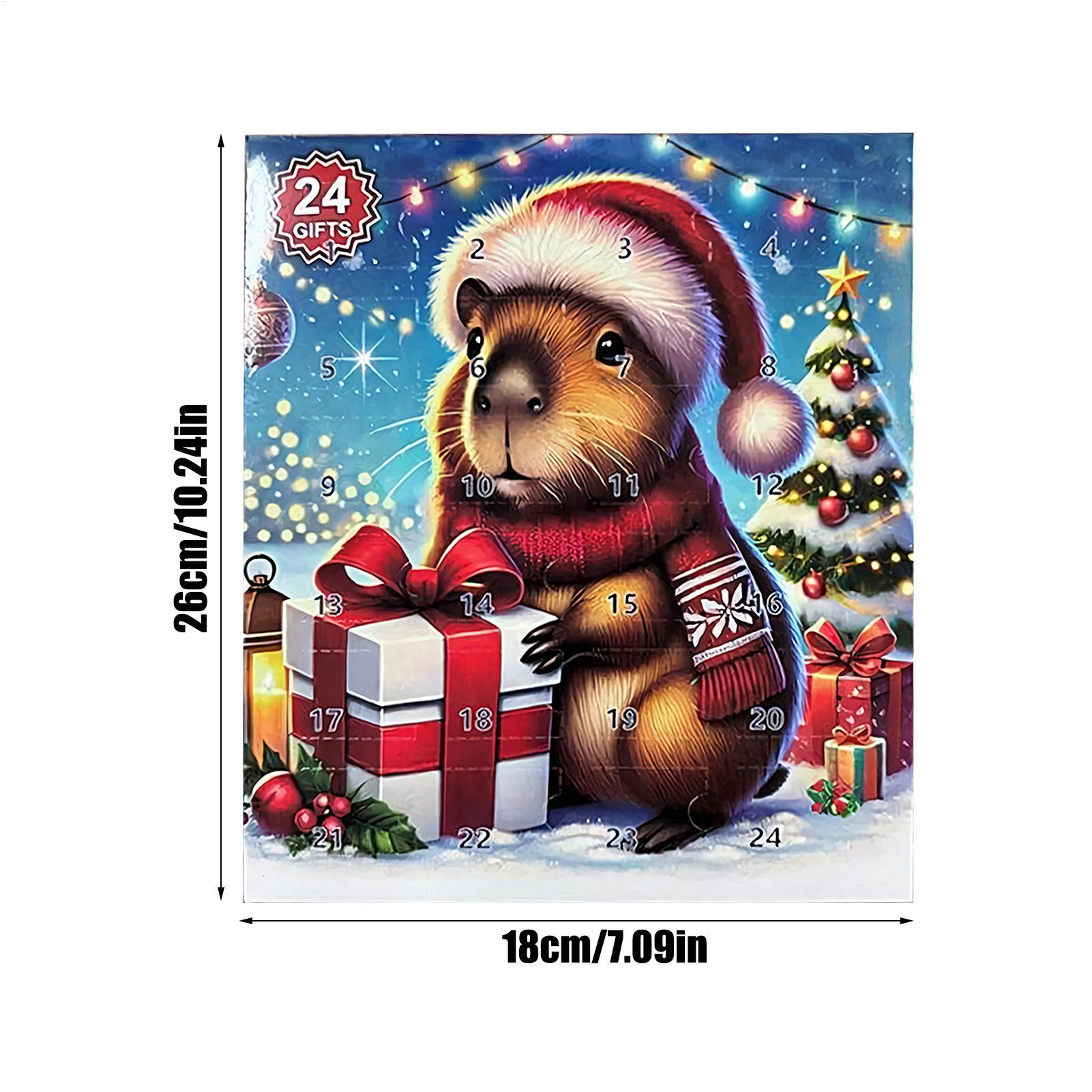 Kids Toys Christmas 2025 - -Christmas Calendar Countdown 2025 Capybara Figure