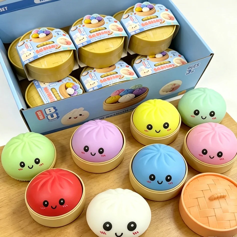Kids Toys Dumplings - //Cute and colorful, slow-rising pressure-relief dumpling-shaped