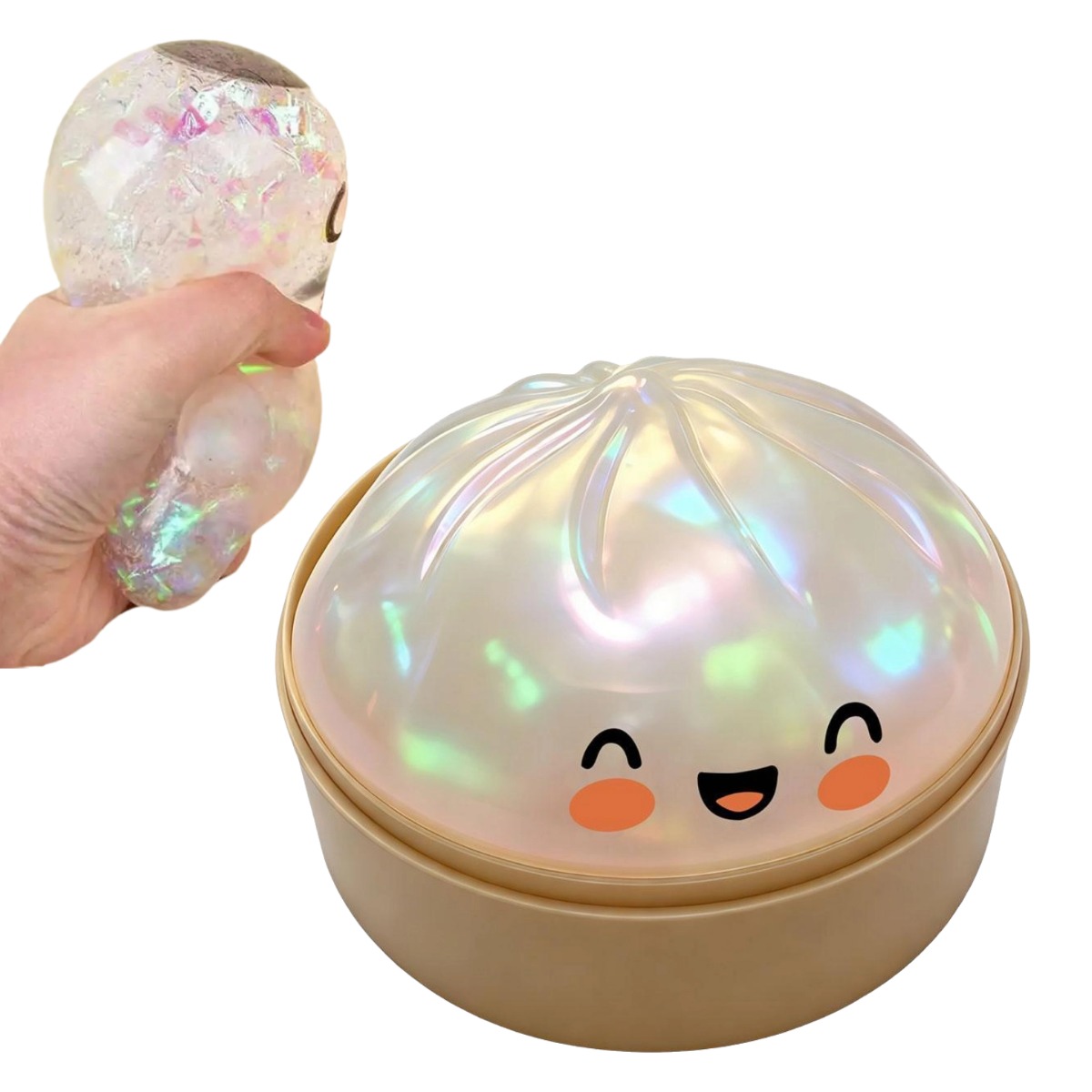 Kids Toys Dumplings - Realistic Crystal Steamer Bun Slow Rising