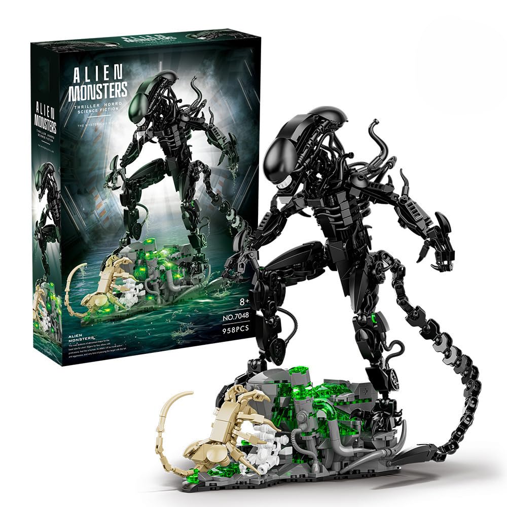 Xenomorph Kids Toys - 958PCS Alien Monsters Building Blocks Set