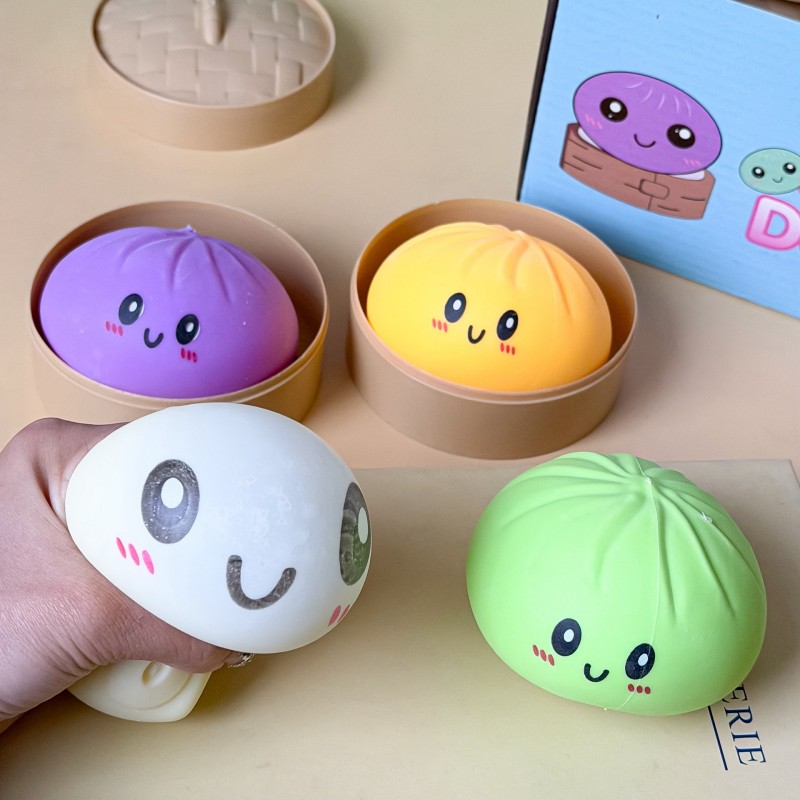 Kids Toys Dumplings - 10cm Simulation Flash Dumpling Squishy Toy,