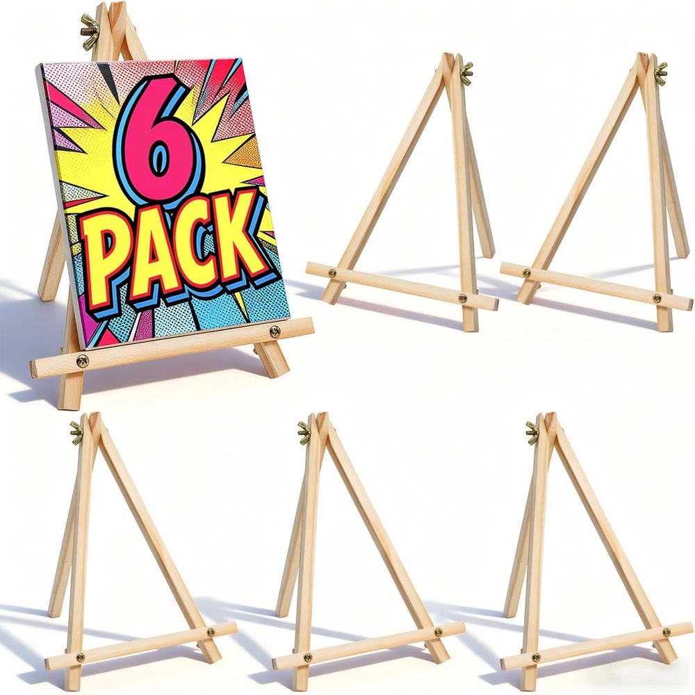 6 Pack 9 Inch Wood Easels, Tab - đánh giá và giá Kids Art Easel
