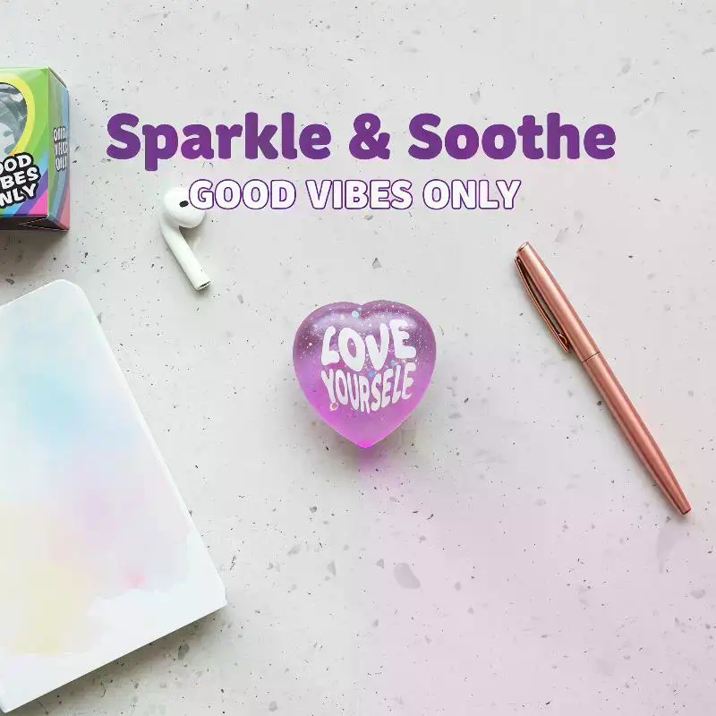 Soft Glitter Heart Squeeze Toy - đánh giá và giá Kids Toys Quotes