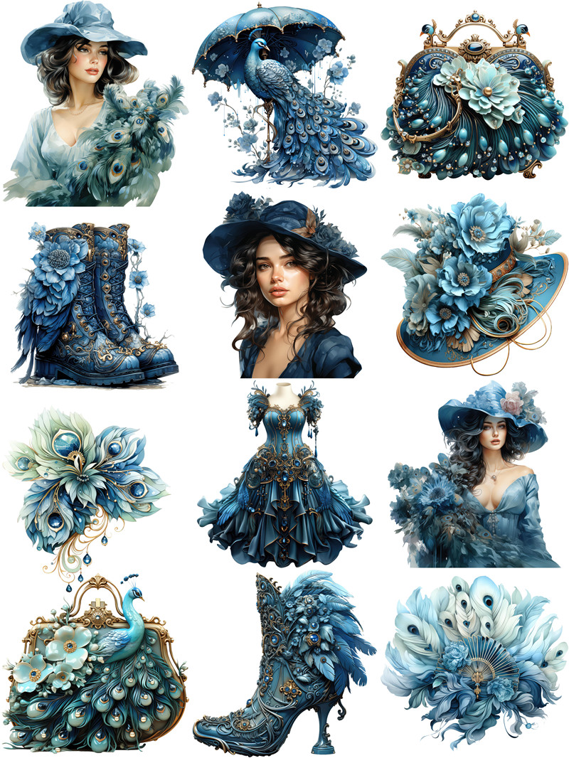 Victoria Peacock Blue Stickers - đánh giá và giá Kids Toys Victoria