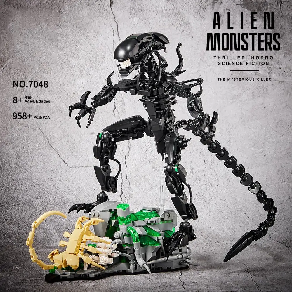 MOC 7048 Alien Monsters Buildi - đánh giá và giá Xenomorph Kids Toys