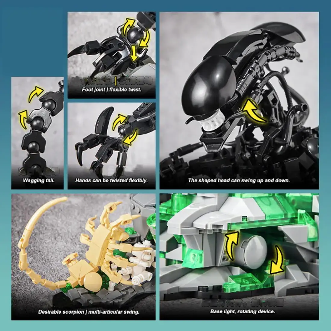 MOC 7048 Alien Monsters Buildi - đánh giá và giá Xenomorph Kids Toys