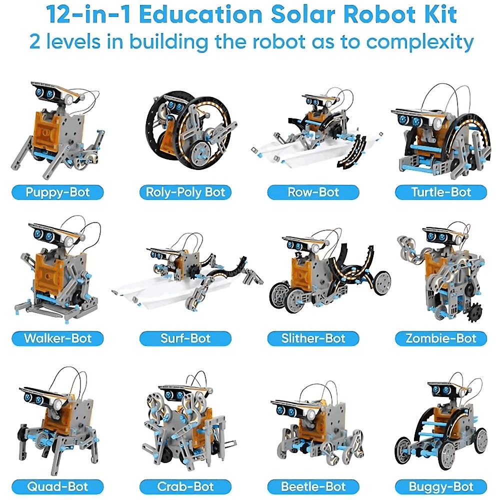 Solar Robot Building Blocks 12 - đánh giá và giá Science Experiment Kit