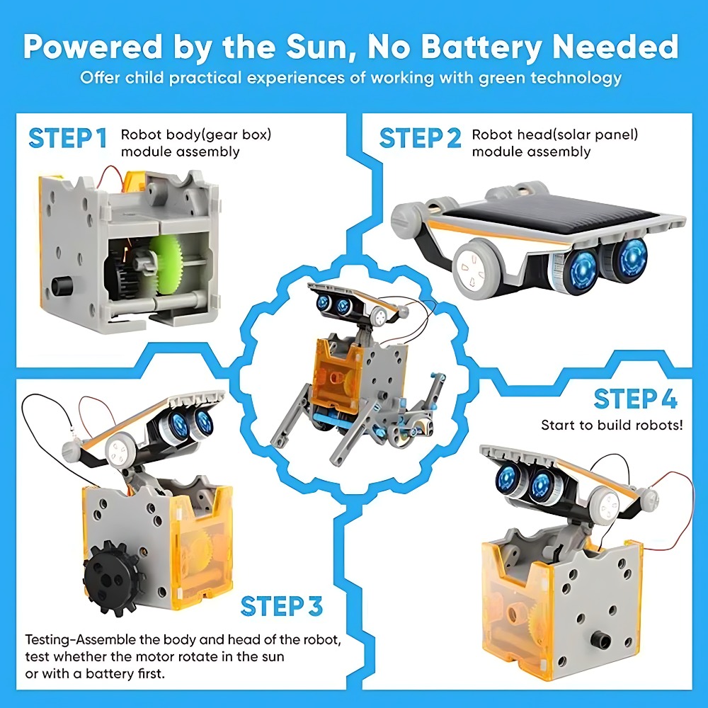 Solar Robot Building Blocks 12 - đánh giá và giá Science Experiment Kit
