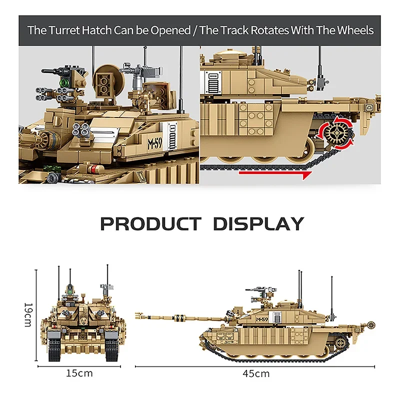 1687Pcs Military Tanks UK Chal - đánh giá và giá Kids Toys Uk