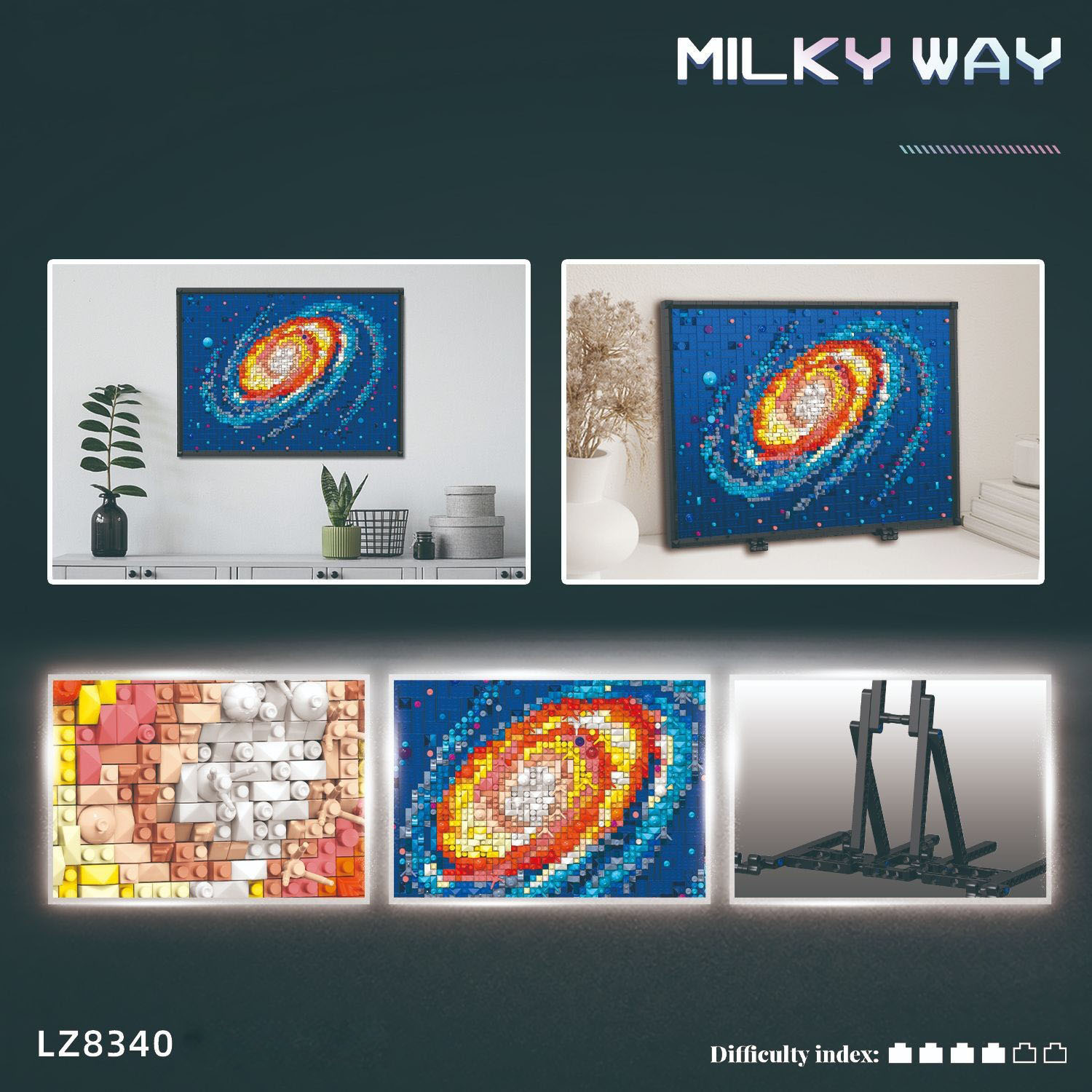 Idea Painting Block Pixel Art  - đánh giá và giá Kids Art Easel