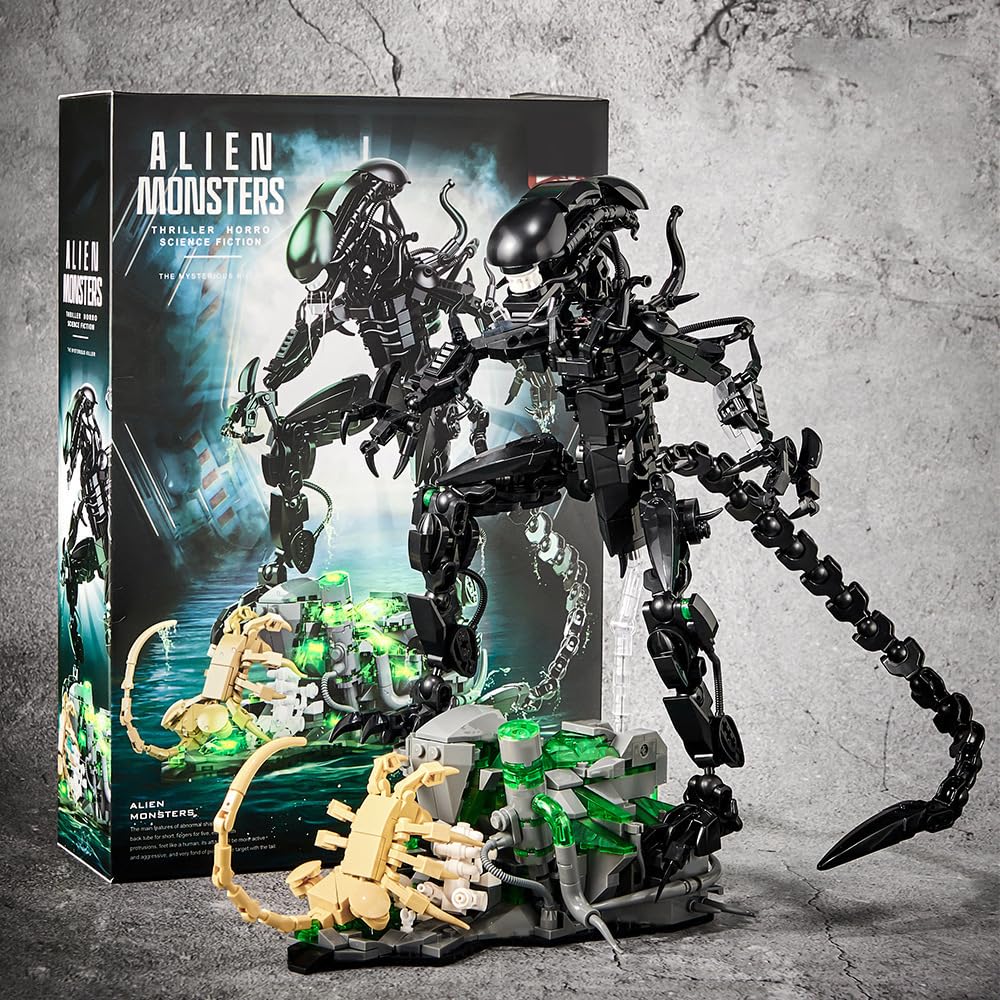 958PCS Alien Monsters Building - đánh giá và giá Xenomorph Kids Toys