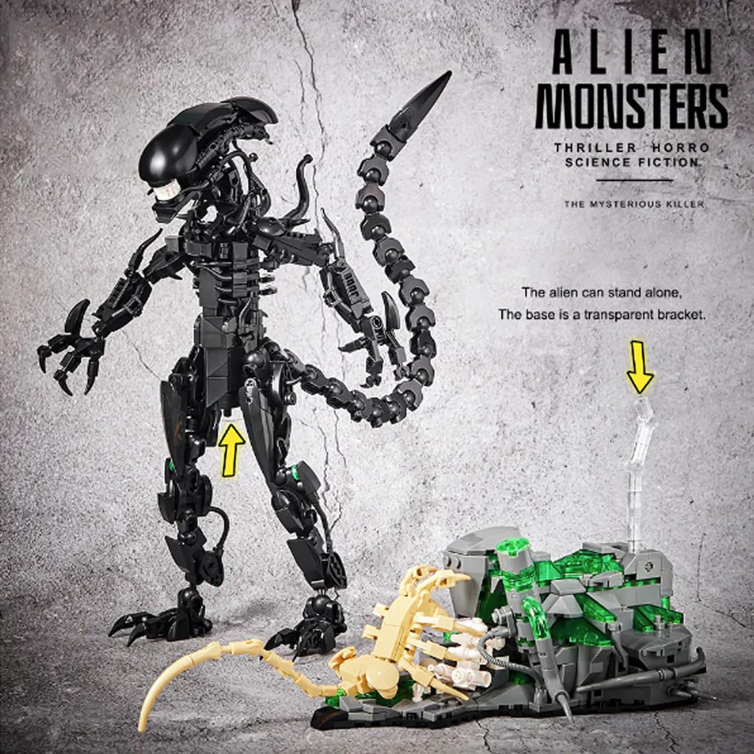 958PCS Alien Monsters Building - đánh giá và giá Xenomorph Kids Toys