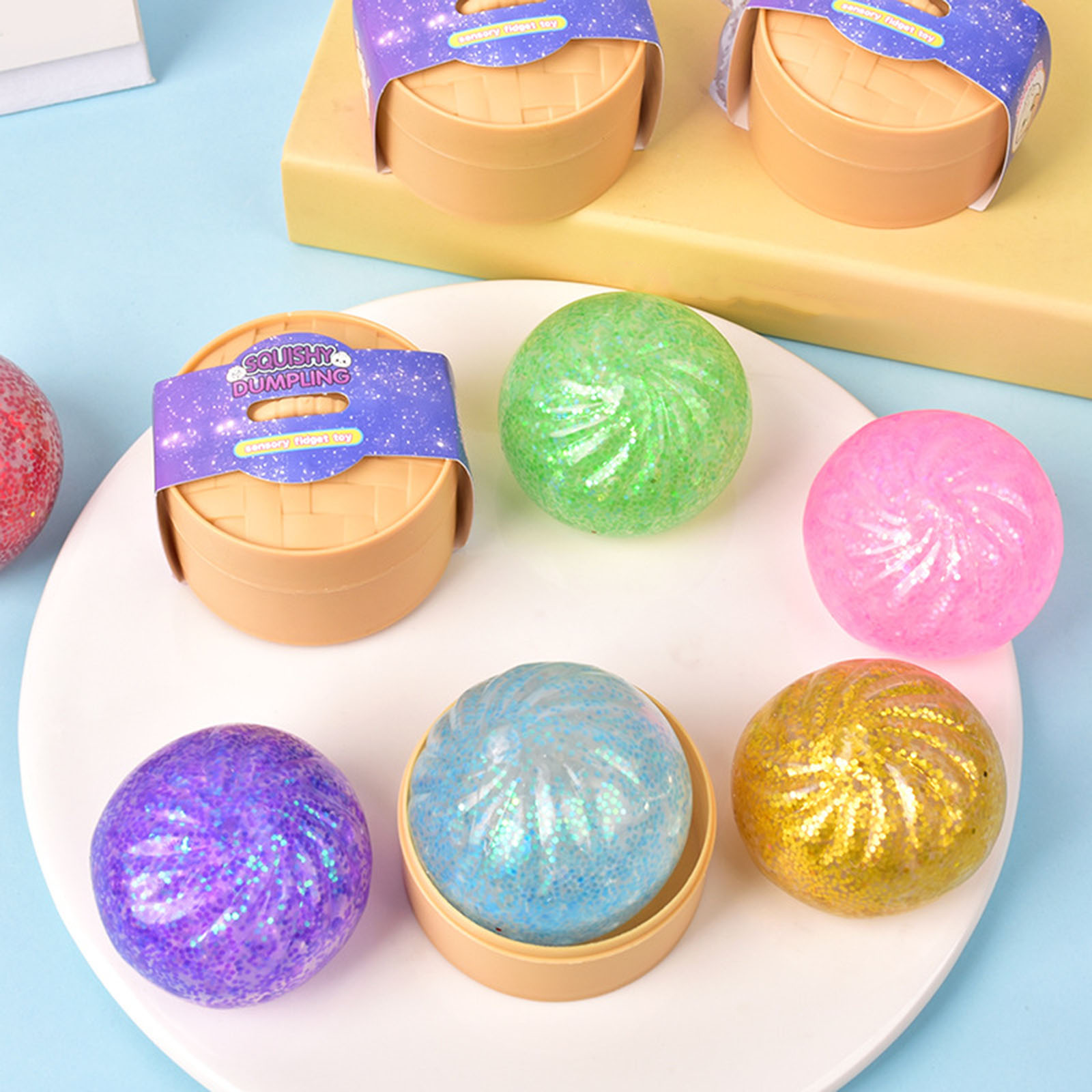 New 12pcs Set Glitter Dumpling - đánh giá và giá Kids Toys Dumplings