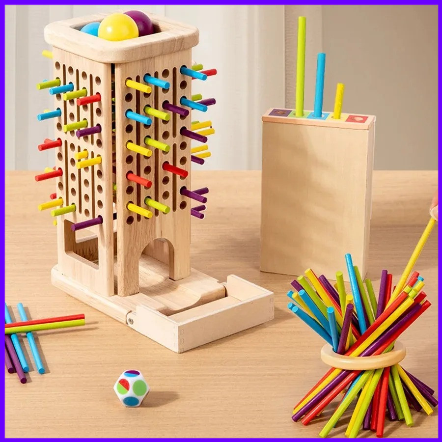 Montessori Wooden Stick Tower  - đánh giá và giá Kids Toys Entertainer