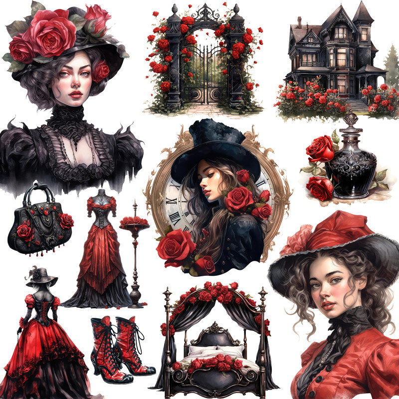 Victoria Black Rose Stickers C - đánh giá và giá Kids Toys Victoria