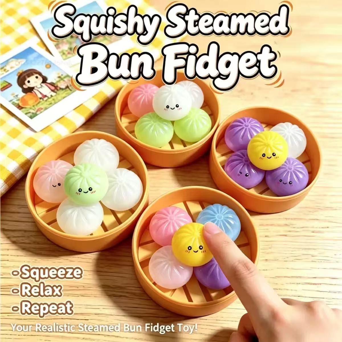 5Pcs Mini Dumplings with Steam - đánh giá và giá Kids Toys Dumplings