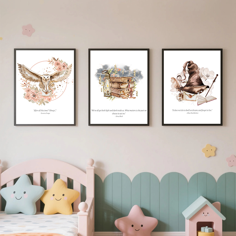 Harry Potter Film Posters Wiza - đánh giá và giá Kids Toys Quotes
