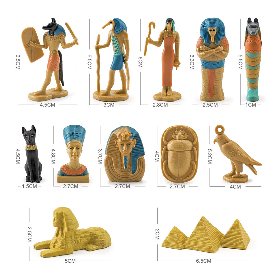 12Pcs Ancient Egypt Figurine P - đánh giá và giá Kids Toys Under 200