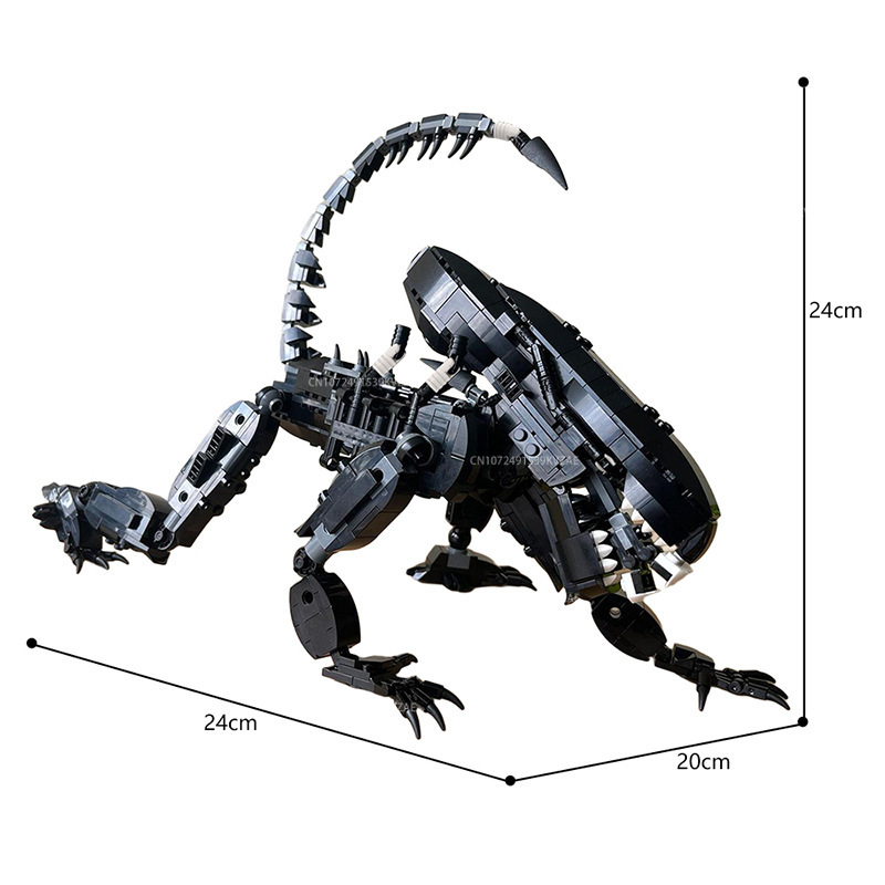 MOC Aliened Monster Building B - đánh giá và giá Xenomorph Kids Toys