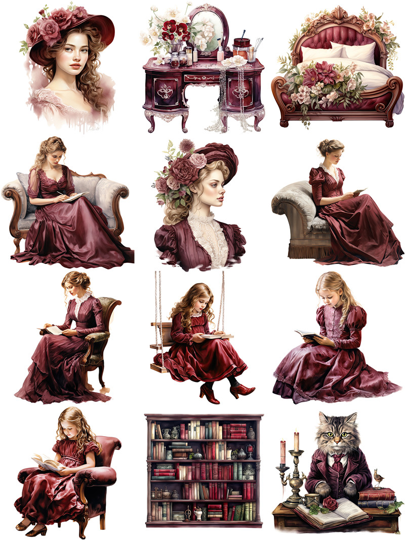 Retro Victoria Lady Stickers C - đánh giá và giá Kids Toys Victoria