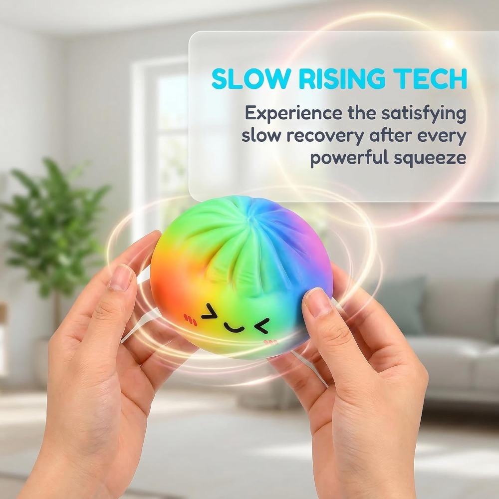 Rainbow Color Dumpling Squishy - đánh giá và giá Kids Toys Dumplings