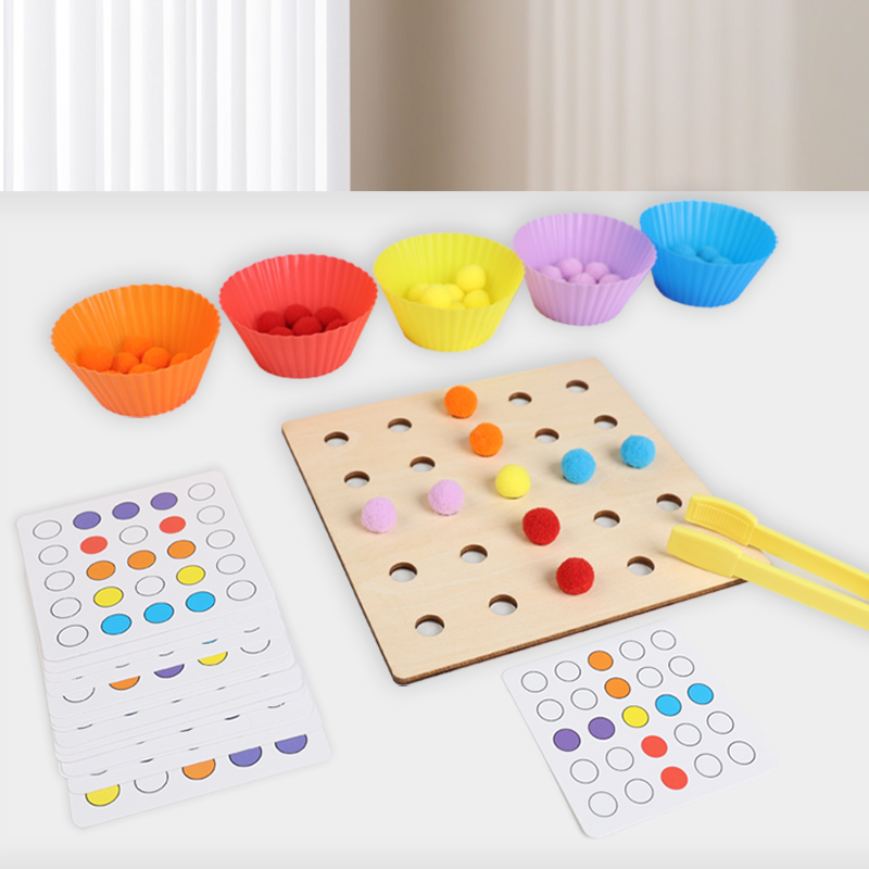 Wooden Clip Beads Toy Montesso - đánh giá và giá Kid Toys Ads